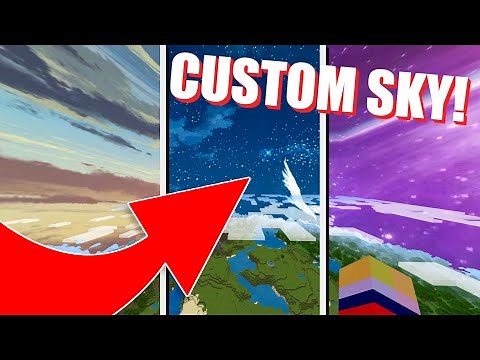 How To Get Custom Skies in MCPE 1.17! - Minecraft Bedrock Edition! ( Custom Sky Textures )