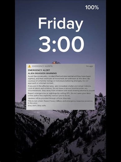 Fake alien phone was alarm prank #prank #easalert #easalarm #troll #trolling