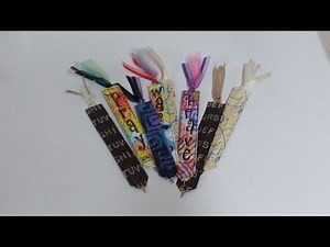 Flat Pen Paperclip Bookmark Using Scrapbook Paper