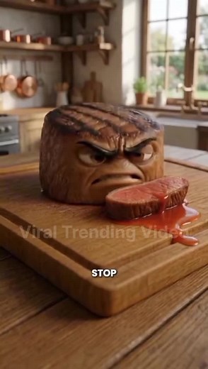 Humorous Animation of Angry Food Cooking
