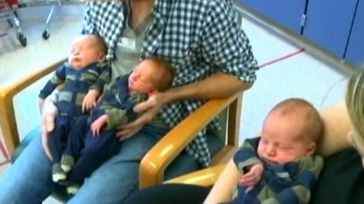 Woman Gives Birth to Largest Triplets Ever