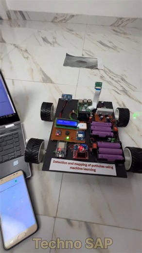 Aryan Pandey / Tech Creator on Instagram: "I built this AI-powered bot to solve a problem we all hate: potholes. It doesn’t just see them—it uses live computer vision to “scan” the road, measure exactly how deep they are, and map their location instantly. 📍 It’s like Google Street View, but with Superhuman Intelligence. The future of infrastructure is officially here. 🤖✨ #AI #Robotics #Innovation #Tech #Engineering"