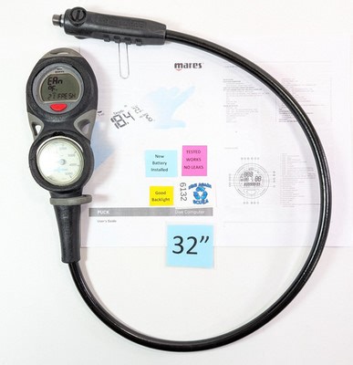 Mares Mission Puck 2 Scuba Dive Computer 2 Gauge Console Nitrox Compatible | eBay