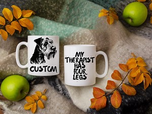 Personalized Dog Portrait Mug, Custom Dog Breed, Funny Pet Lover Gift - Etsy