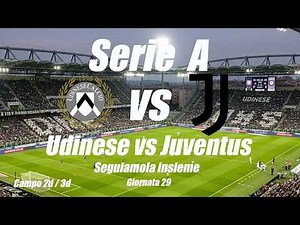 UDINESE vs JUVENTUS - Serie A - Giornata 29 - Cronaca campo 2d - DIRETTA LIVE - Inizio ore 20:45