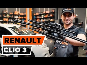 How to replace windshield wipers on RENAULT CLIO 3 [AUTODOC TUTORIAL]