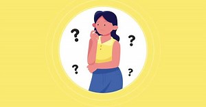 Women Asking Questions and Thinking Cartoon Animation
