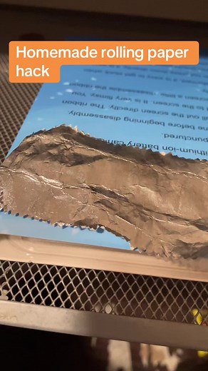 Homemade Rolling Paper Hack with Gum Wrapper