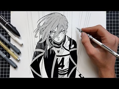 How to Draw Hyoma Chigiri - Blue Lock | Easy Drawing (Step by Step)