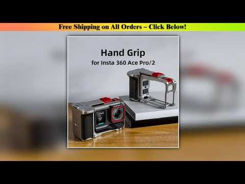 For Insta360 Ace Pro/2 Metal Camera Grip Mount Wear Resist Comfortable Grip Camera Frame Anti-Fall