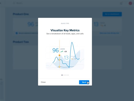 First Time Login Onboarding