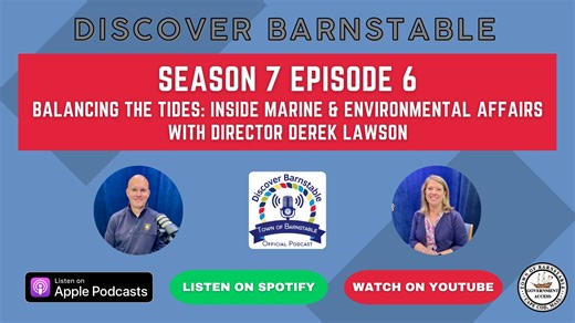 Happy Thursday, Barnstable! 🙂 On this week's episode of Discover Barnstable, we are discussing the Marine & Environmental Affairs department with Director, Derek Lawson. 🎙 Director Lawson shares how the various divisions within MEA balance protecting Barnstable's waterways and natural resources while helping to maintain a top-tier quality of life for both Barnstable's residents & visitors. 🏖 🦀 ⛵️ 🐦 🛳 🐟 🚤 You can watch the full episode of the podcast here or you can listen/watch the episo