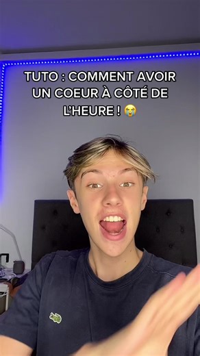 Tuto pour mettre un cœur sur l'heure de l'iPhone
