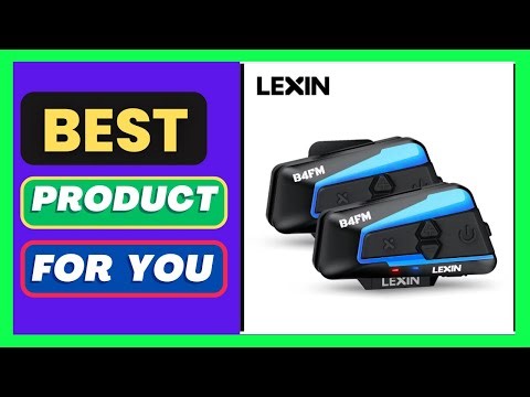 Lexin B4FM-X Bluetooth Motorcycle Intercom Helmet Headsets,BT