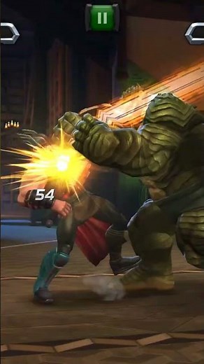 Thor used his powers to defeat the alien #marvel #avengers