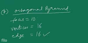 Verify the Euler's formula for a pentagonal pyramid. Multiple C... | Filo