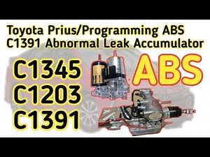 Toyota Prius C1203/C1345 Not Learning Linear ValveOffset Calibration/C1391 Abnormal Leak Accumulator