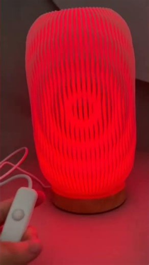 RGB 3D printed lamp with automatic color-changing mode