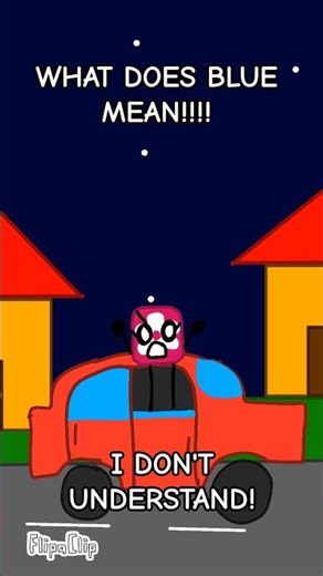 WHAT DOES BLUE MEAN?! I DON'T UNDERSTAND!🔵🚦⁉️(#animation #meme) #shorts #fyp #funny #tm_yt