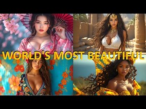 Most Beautiful Women Around the World 🌍✨ | Global Beauty & Elegance