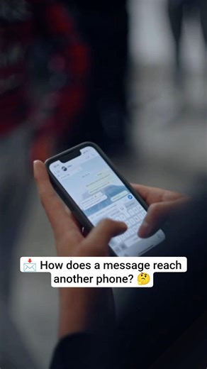 📩 How does a message reach another phone? 🤔#Messaging#Technology #MobileTech #Science #TechExplained