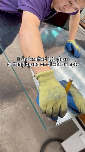 Handcrafted 1：1 glass cutting based on client sample