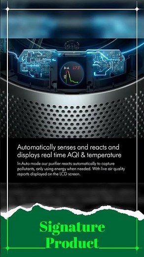 Dyson Purifier Hot+Cool Air Purifier with heater, HEPA+Activated Carbon Filter, Wi-Fi Enabled, HP...