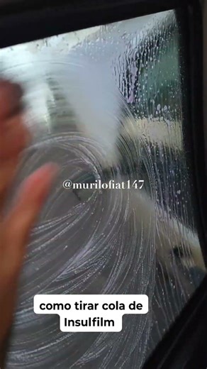 How to remove glue from window film #fiat