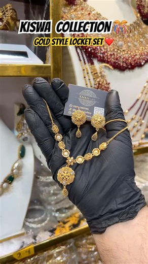 Gold Plated Locket Set – Gold Look | Different Designs 2026 Collection ✨💛💎#pakistan #lahore