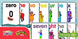 Numberblocks: 0 - 10 Words Display Posters