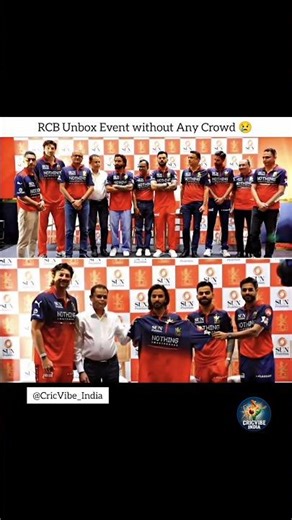 RCB Unbox Event without Any Crowd 😢#rcb #ipl2026 #ipl #cricket #rcbians #viratkohli #virat #shorts