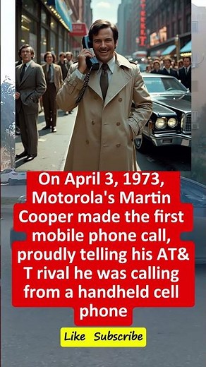 📞📅 The First Mobile Call Ever… And He Dialed His Rival! 😱