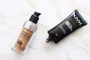 DUPES? Make Up For Ever Ultra HD vs. NYX HD Foundation & Concealer | Slashed Beauty