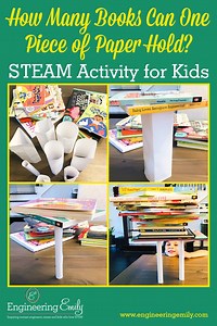 How Many Books Can One Piece of Paper Hold? | STEAM Activity for Kids - Engineering Emily