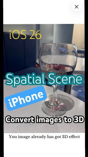 iOS 26: How to Convert images to 3D on iPhone (Spatial Scene Effect) #3DiPhoneimage #iPhone #iOS26