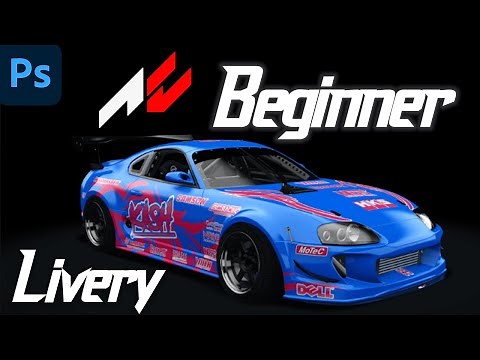 Beginner!! | How to Make a Livery for Assetto Corsa | Photoshop
