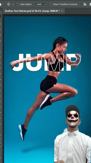outline texts Create with photosho