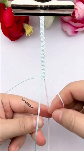 Wave bracelets, sharing of rope knitting techniques, simple bracelet tutorial, handmade DIY brac