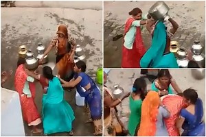 Two Women Fight Over Water in MP's Panna, Thrash Each Other With Utensils | Watch Viral Video