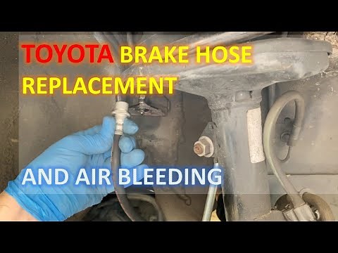How to Replace Brake Line Hose on a Toyota + Air Bleeding