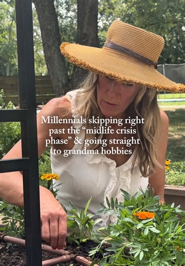 I guess I was made to be a grandma🤷‍♀️ DM me the word SPRING if this is you, so I can send you an invite to my Spring Garden Workshop. It's going to be full of grandma-inspired lessons like how to: Set Up Your Garden Right Plan Your Dates and Create a Planting Plan #garden #grandma #momlife #millenials #baking