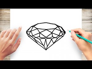 How to Draw a Diamond Step by Step