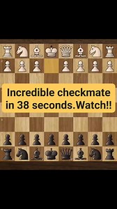 Magnificent checkmate in 38 seconds. #chess #checkmate | Jay Aram