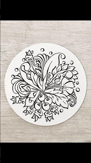 Quick and Fun zentangle garden ! #zentangle #zentangleart #drawing #fyp #art