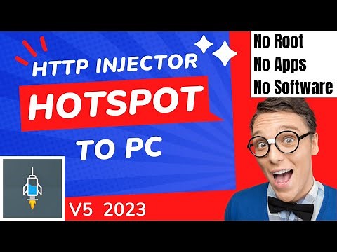 How to connect http injector hotspot to pc | No root | No software | No app