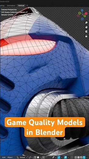 Make Game Quality Models in Blender | #blendertutorial #blender3d #blendermodeling