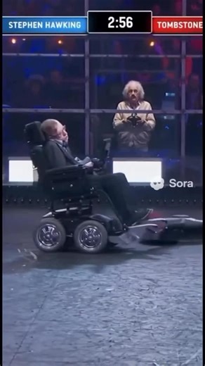 Sid The Worm | Ranking Videos on Instagram: "BattleBots: Einstein & Hawking - Team Genius Albert Einstein steps into the driver’s seat while Stephen Hawking unleashes his inner BattleBot. Witness the electrifying fusion of science and strength a testament to the fact that genius knows no bounds, not even in the arena. #sora #sora2 #ai #aigenerated #aivideo"