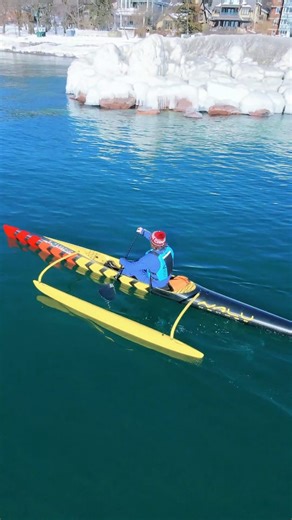Jeff Holubeshen on Instagram: "I love the fact that I can still get out on the water all winter long. This paddle was is Toronto beaches neighborhood with wind chills of -25°c. Most of the normal Toronto launch points have been frozen over, but the beaches area usually stays open for most of the winter. If you're gonna do this, you need to have the right gear...s drysuit, @soliteboots ,@vaikobi PFD, and also some got water to thaw ice so you can derig the oc1 afterwards! Ignore the bad paddling 