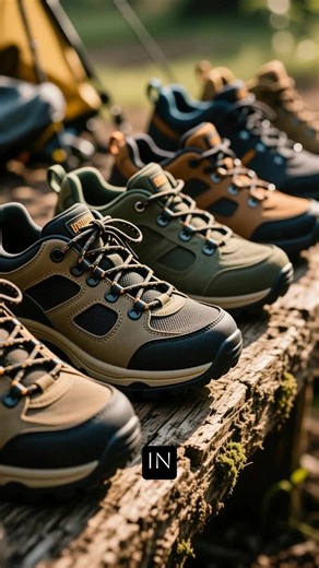 Upgrade your camping experience with the right footwear! 🥾✨ Choose hiking boots for support, trail runners for light agility, and waterproof shoes to keep your feet dry! 🌧️👟 #CampingEssentials #OutdoorAdventure | Joomcy.com