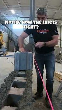 Laying block to the Line #masonry #bricklaying #construction